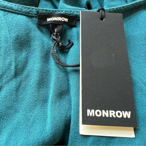 New! Monrow button down short sleeve maxi dress 17839 - Picture 8 of 8